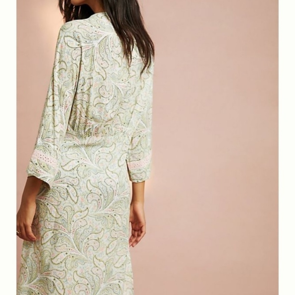 Anthropologie Floreat Paisley Robe new with tag - Picture 3 of 7